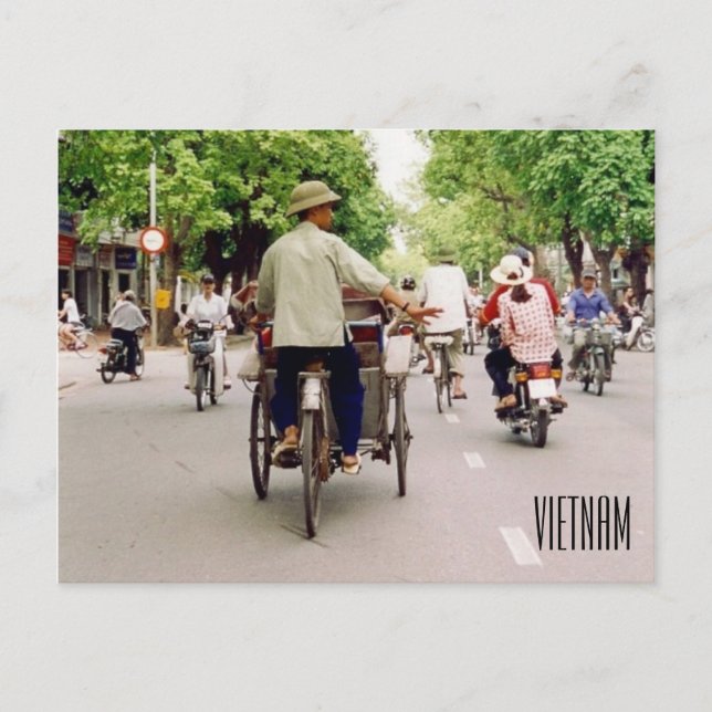 Postal vida callejera de vietnam (Anverso)