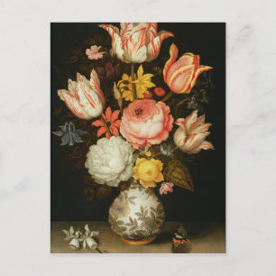 Postal Vida con flores