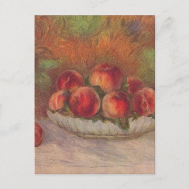Postal Vida con frutas - Pierre-Auguste Renoir (Anverso)