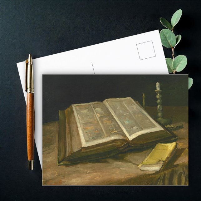 Postal Vida con la Biblia de Vincent Van Gogh (Subido por el creador)