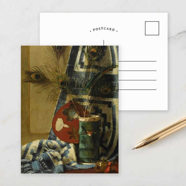 Postal Vida con plumas de pavo real (Subido por el creador)