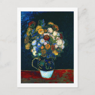 Postal Vida con Zinnias Van Gogh Bella Artes
