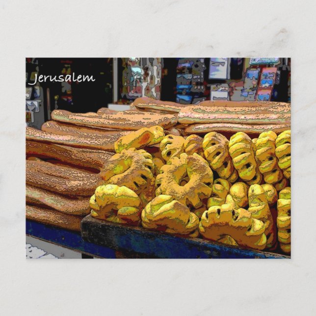 Postal Vida de cada día en Jerusalén (Anverso)