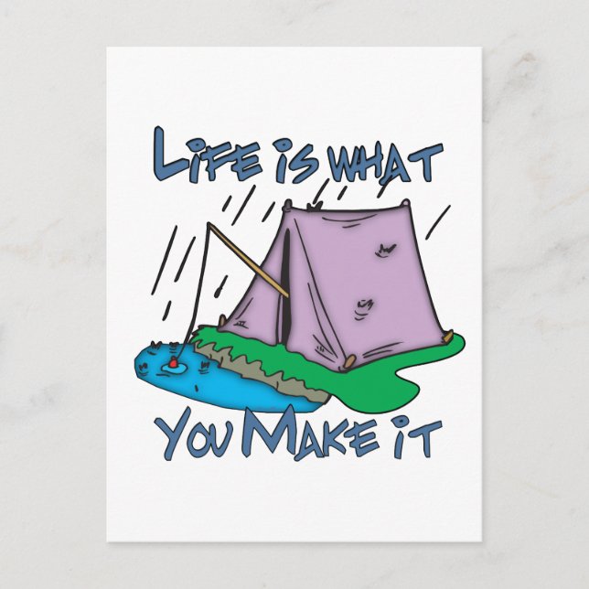 Postal Vida de campamento (Anverso)