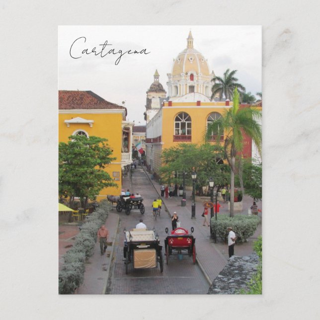 Postal vida de cartagena (Anverso)