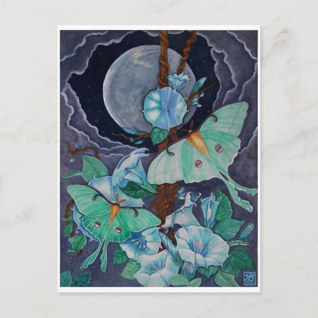 Postal Vida de la luna (Anverso)