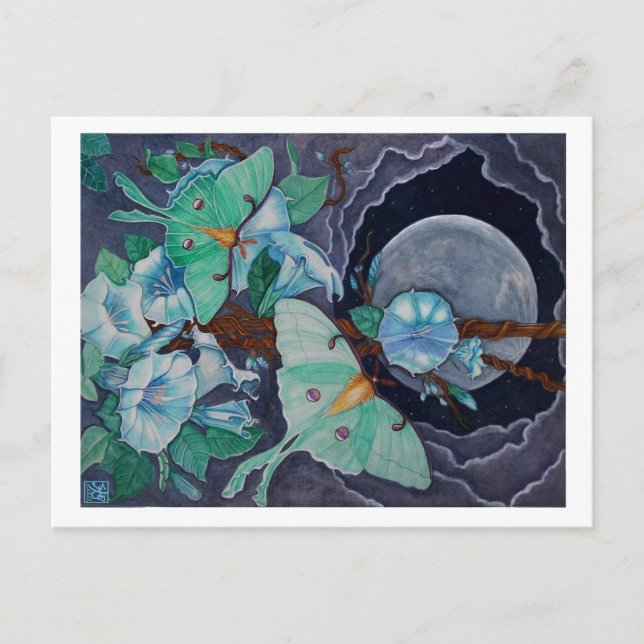 Postal Vida de la luna (Anverso)