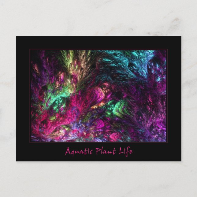 Postal Vida de la planta acuática (Anverso)
