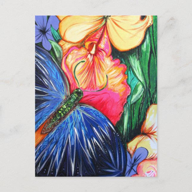 Postal Vida de mariposa (Anverso)
