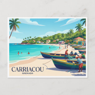Postal Vida de playa en Carriacou Hillsborough Granada