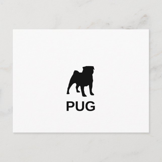 Postal vida de pug silo (Anverso)