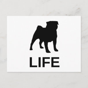 Postal vida de pug silo