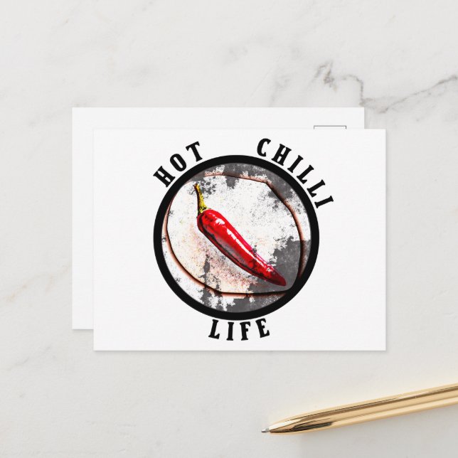 Postal Vida del chile caliente (Anverso/Reverso In Situ)