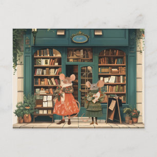 Postal Vida en la ciudad de los ratones - Sra. Otis y Sra