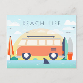 Postal Vida en la playa