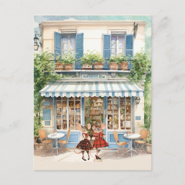 Postal Vida en la serie de ciudades de ratones - BFF (Anverso)