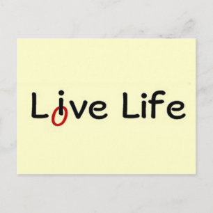 Postal Vida en vivo, vida en amor