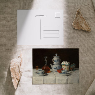 Postal Vida fija con ambiente de café   Albert Anker