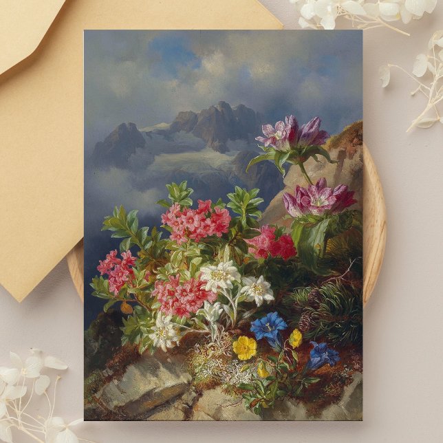 Postal Vida fija con flores alpinas - Andreas Lach (Subido por el creador)