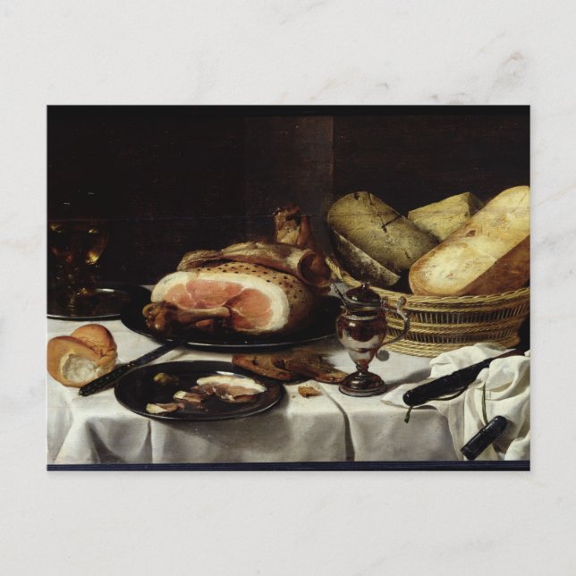 Postal Vida fija con Ham (Anverso)