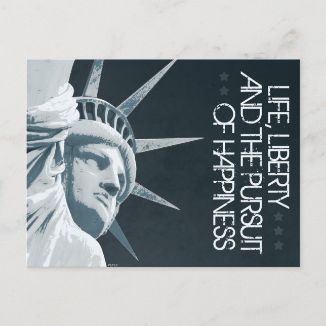 Postal Vida, libertad, felicidad (Anverso)