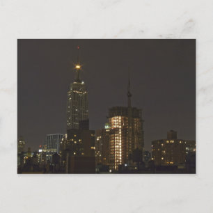 Postal Vida nocturna de Nueva York