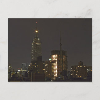 Postal Vida nocturna de Nueva York