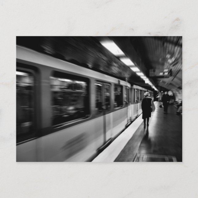 Postal Vida parisina moderna y urbana (Anverso)