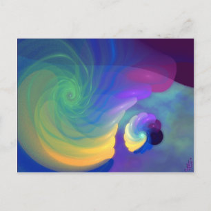 Postal Vida protegida Arte abstracto