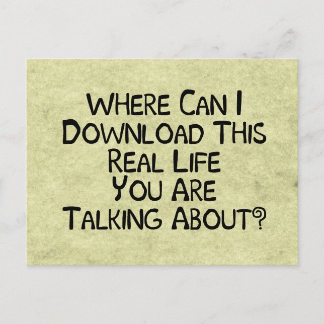 Postal Vida real (Anverso)