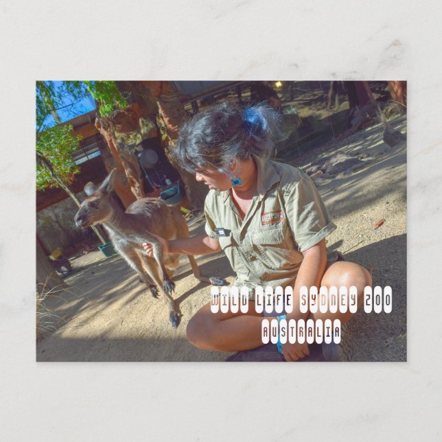 Postal Vida silvestre en el zoológico de Sydney en Austra (Anverso)