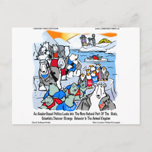 Postal Vida silvestre y política en Alaska Graciosos Rega