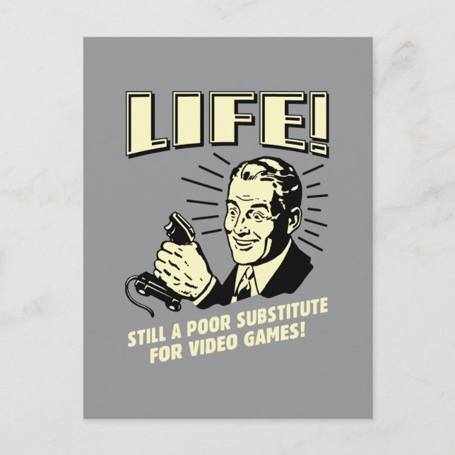 Postal Vida: Subsitute pobre para los videojuegos (Anverso)