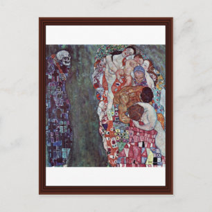 Postal Vida Y Muerte Por Klimt Gustav
