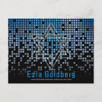 Videojuego Azul Negro Agradecimiento Bar Mitzvah J