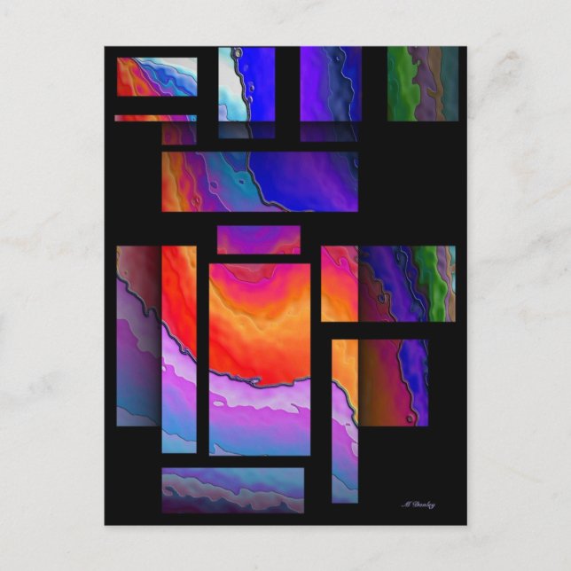 Postal Vidrio contenido (Anverso)