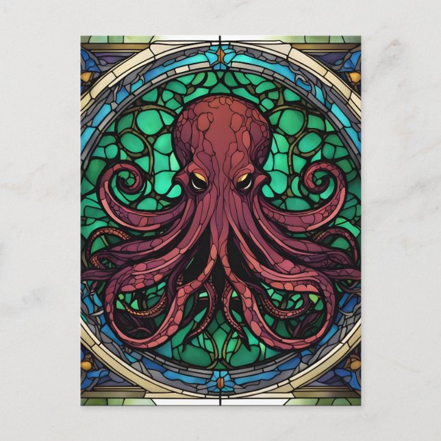 Postal Vidrio Cthulhu Seted (Anverso)
