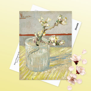 Postal Vidrio de Almendra florido Vincent van Gogh