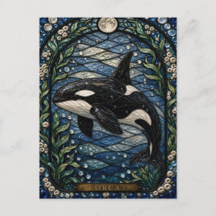 Postal Vidrio de color Orca Polar Strait Illumina