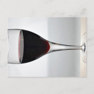 Postal Vidrio de vino tinto
