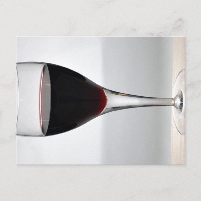 Postal Vidrio de vino tinto (Anverso)