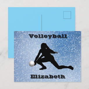 Postal Vidrio de voleibol