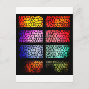 Postal Vidrio manchado