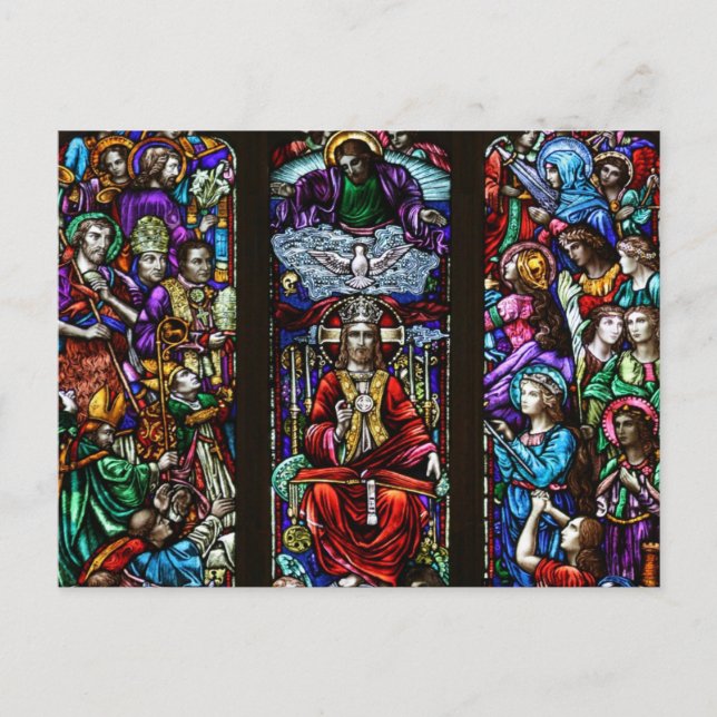 Postal Vidrio manchado (Anverso)