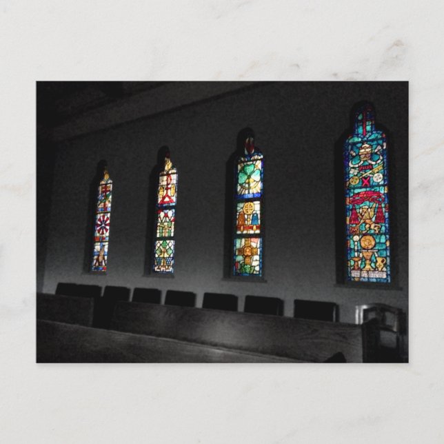 Postal Vidrio manchado (Anverso)