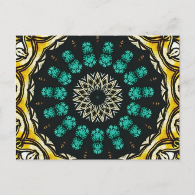 Postal Vidrio manchado (Anverso)