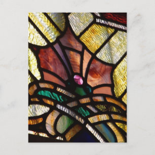 Postal Vidrio Manchado En El Museo Marítimo De San Diego