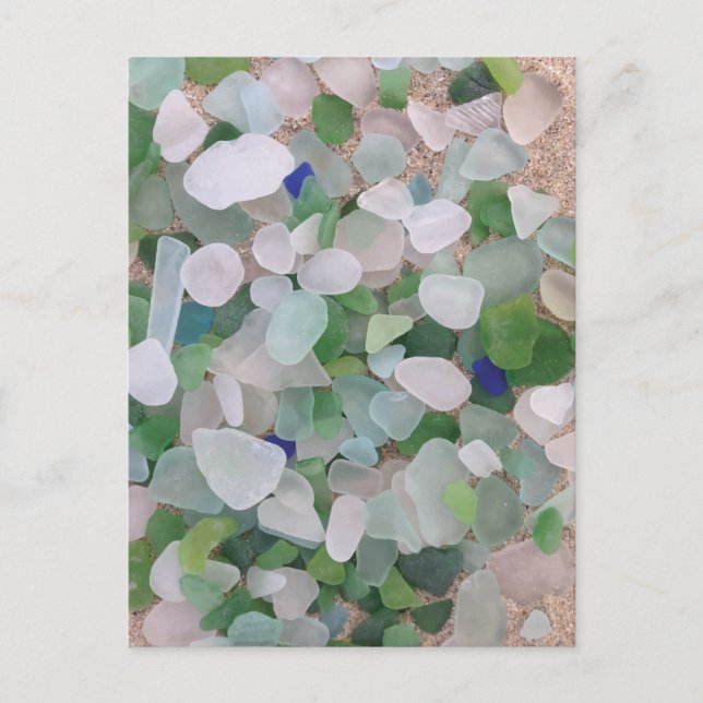 Postal Vidrio marino del océano (Anverso)