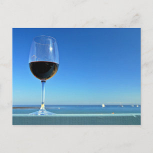 Postal Vidrio oceánico de Merlot