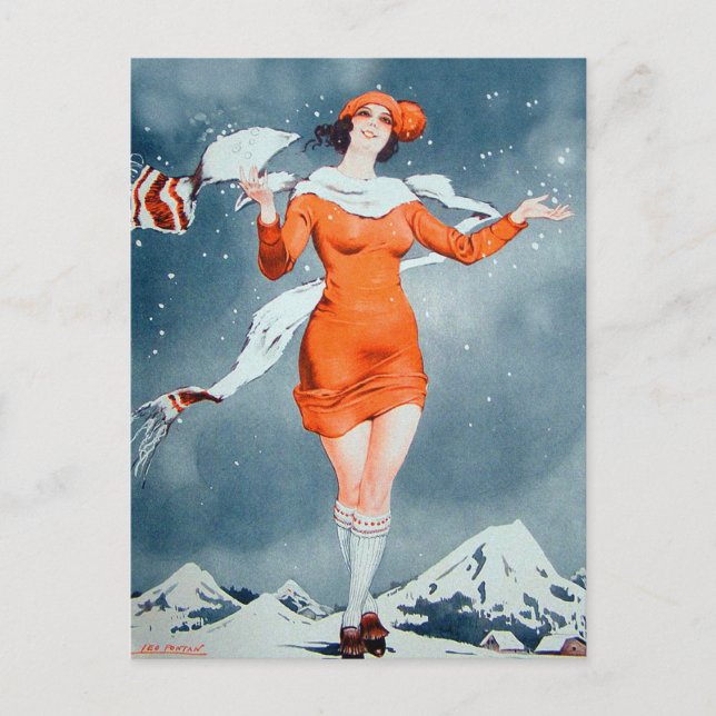 Postal Vie Parisienne Francesas (Anverso)